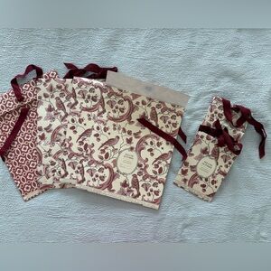 6 Sezane Gift / Wrapping Bags - 4 large 2 small